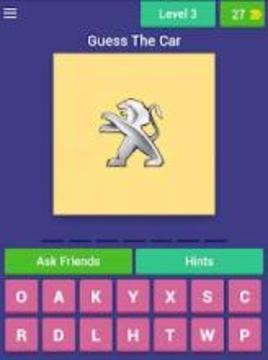 Guess The Car Logo Quiz Free游戲截圖3