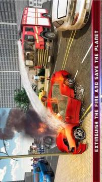 救援機器人改造救火車模擬器游戲截圖2