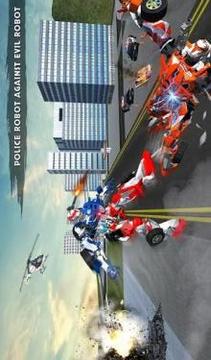 US Police Robot Transport Truck Driving Games游戲截圖3