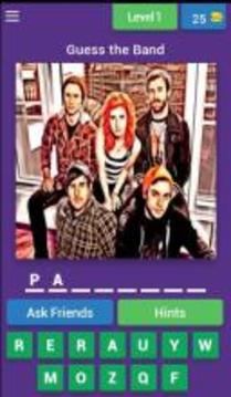 Guess The Band Quiz Game游戲截圖1
