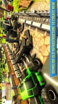 Real Excavator Simulator 2018-Crane Game游戲截圖3