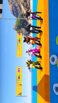 Superheroes Bike Parking: Super Stunt Racing Games游戲截圖3