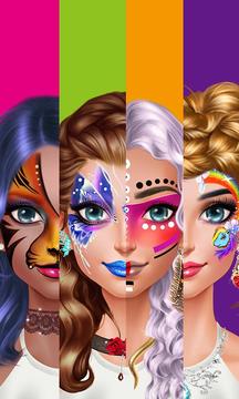 Face Paint Party! Girls Salon游戲截圖3