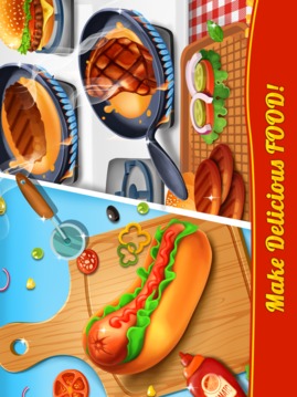 Food Court Cooking - Fast Food Mall Fever游戲截圖3