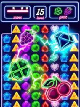 Jewel Glowing Neon Crush游戲截圖2