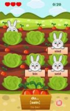 German Verbs Conjugations Rabbit Game游戲截圖3