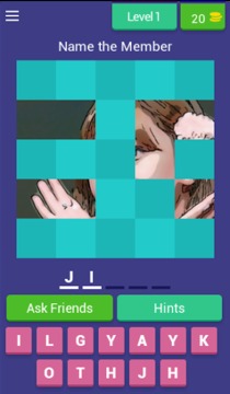 Name TWICE Quiz - Tiles游戲截圖1