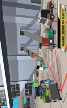 Blocky Airport Ground Flight Staff Simulator Game游戲截圖3