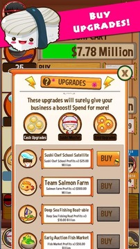 Sushi Tycoon - Idle Game游戲截圖3