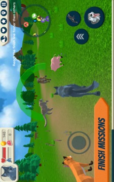 Wolf Simulator: Wild Animals 3D游戲截圖5