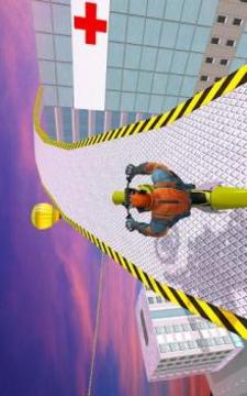 Superhero Bike Stunt Racing fever (kids game)游戲截圖1