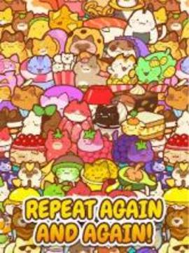 Baking of: Food Cats - Cute Kitty Collecting Game游戲截圖1