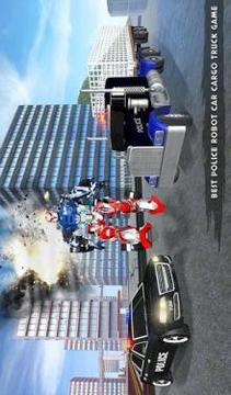 US Police Robot Transport Truck Driving Games游戲截圖2