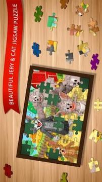 Jerry cat jigsaw puzzle Toms游戲截圖5
