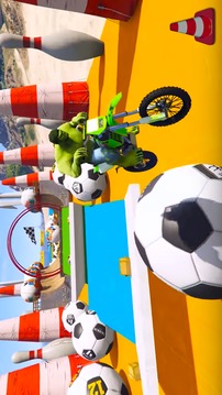 Superheroes Bike Parking: Super Stunt Racing Games游戲截圖4