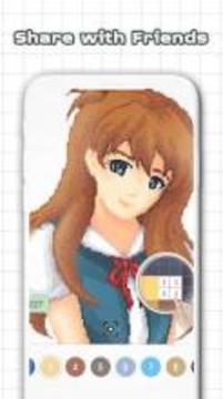 Anime & Manga Color by Number - Sandbox Pixel Art游戲截圖1