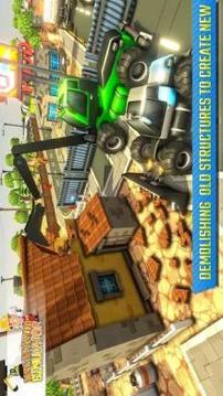 Real Excavator Simulator 2018-Crane Game游戲截圖5