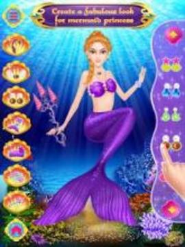 Mermaid Girl Makeup Salon游戲截圖1
