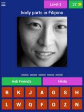 Body Parts in Filipino Quiz游戲截圖5