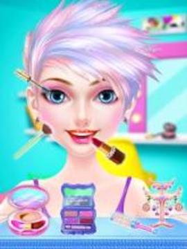 Cheerleader Makeup Salon - Cricket IPL 2019游戲截圖3