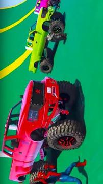 Superheroes Monster Stunt Race游戲截圖2