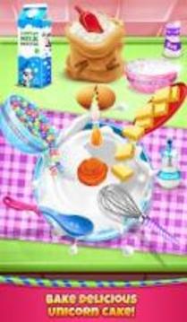 Birthday Cake - Unicorn Food Fever游戏截图3