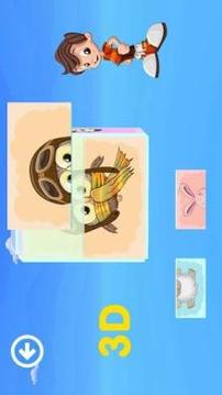 Animals 3D puzzles: Toddler games for 3+ year olds游戲截圖2
