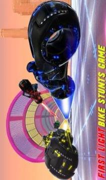 Tron Bike Stunt Racing 3d Stunt Bike Racing Games游戏截图1