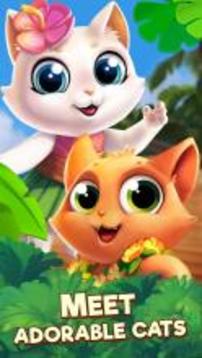Tropicats: Build, Decorate & Play Match 3 Paradise游戲截圖3