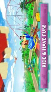 Dino Theme Park Craft: Ride Dinosaur Rollercoaster游戲截圖1