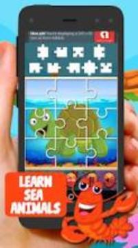 Sea Animal Jigsaw Puzzles For Kids游戲截圖5