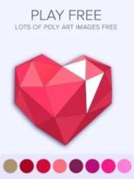 Poly art coloring pages - Color by number low poly游戲截圖4