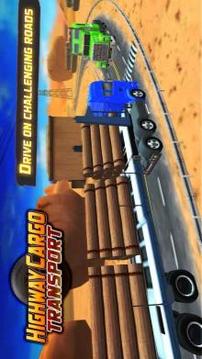 Highway Cargo Truck Transport Simulator游戲截圖1