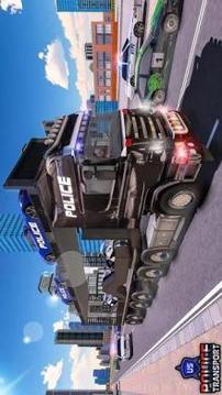 US Police Transform Robot - Police Plane Transport游戲截圖3