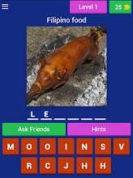 Pinoy Foodie Quiz (Filipino Food Quiz Game)游戲截圖5