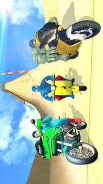 Super Hero Bike Mega Ramp游戲截圖1