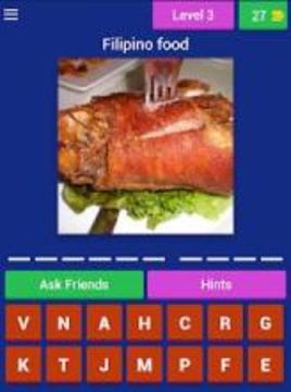 Pinoy Foodie Quiz (Filipino Food Quiz Game)游戲截圖3