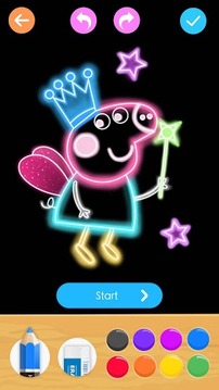 Draw Glow Princess游戲截圖4