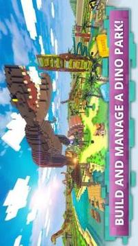 Dino Theme Park Craft: Ride Dinosaur Rollercoaster游戲截圖3