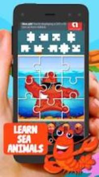 Sea Animal Jigsaw Puzzles For Kids游戲截圖3