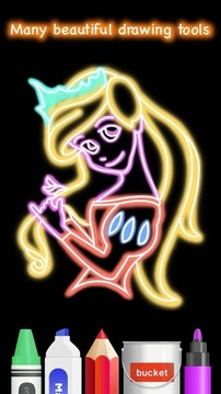 Draw Glow Princess游戲截圖5