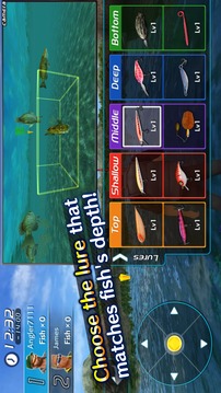 Bass Fishing 3D II游戏截图3