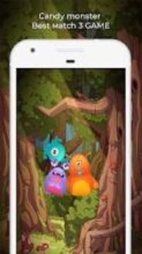 Candy monster match 3 game游戲截圖5