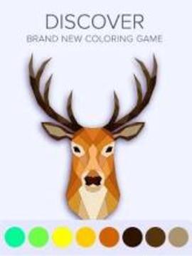 Poly art coloring pages - Color by number low poly游戲截圖3