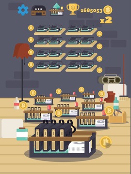 Bitcoin mining游戲截圖1