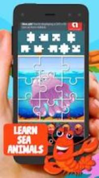 Sea Animal Jigsaw Puzzles For Kids游戲截圖2