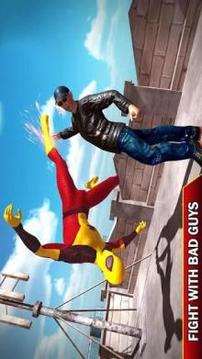 Flying Superhero Iron Spider hero Mission游戲截圖2