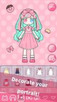 Cute Girl Avatar Maker - dress up fun game游戏截图1