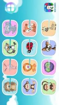 Animals 3D puzzles: Toddler games for 3+ year olds游戲截圖1