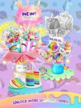 Unicorn Food Galaxy - Crazy Trendy Foods Fun游戲截圖2